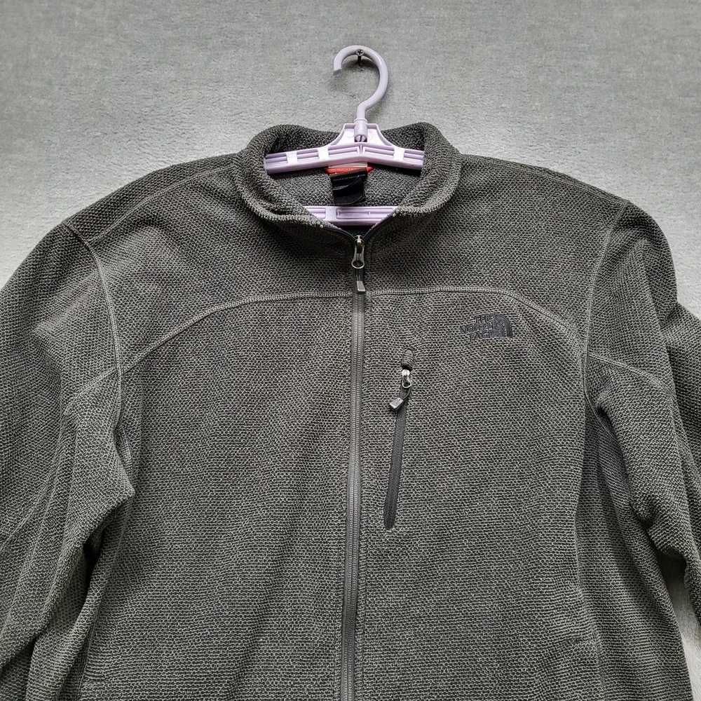 The North Face Men Jacket XL Gray Logo Embroidery NF00C865 Activewear
